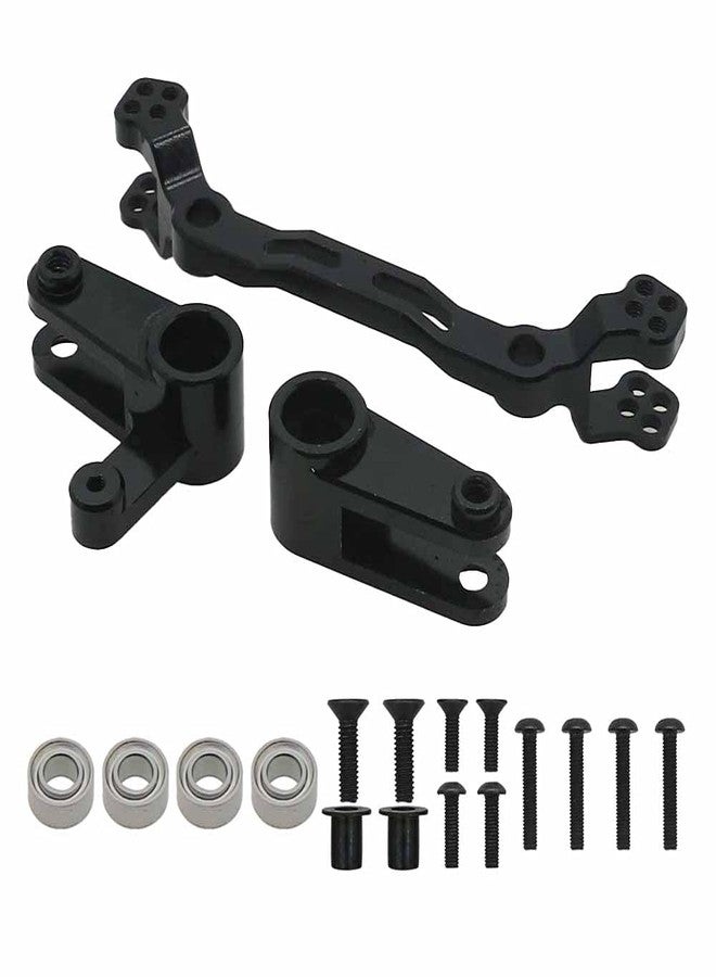 Rcawd Alloy Steering Parts Set Compatible with Arrma 3s Blx Upgrade Parts Steering Saver for Arrma New Old Big Rock Arrma Typhon Arrma Mega550 Arrma Vorteks Arrma Senton Arrma Granite Black - Image 2