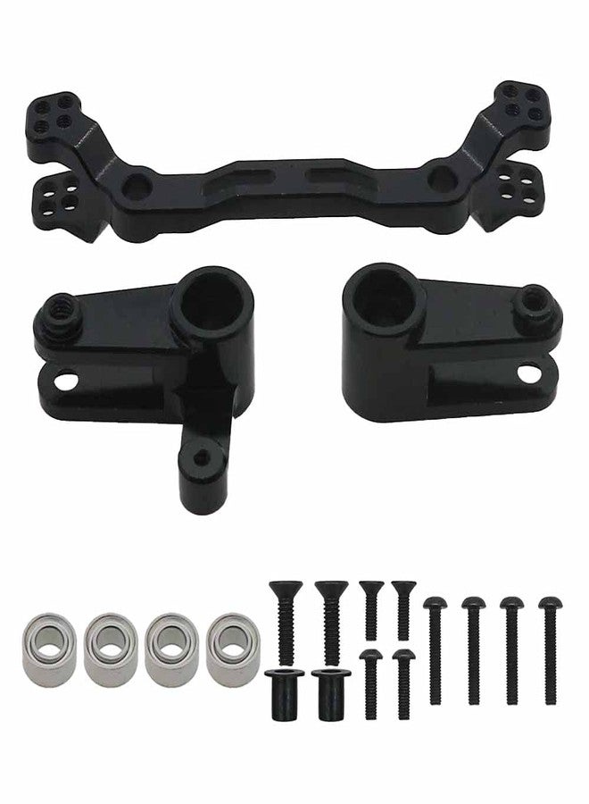 Rcawd Alloy Steering Parts Set Compatible with Arrma 3s Blx Upgrade Parts Steering Saver for Arrma New Old Big Rock Arrma Typhon Arrma Mega550 Arrma Vorteks Arrma Senton Arrma Granite Black - Image 1