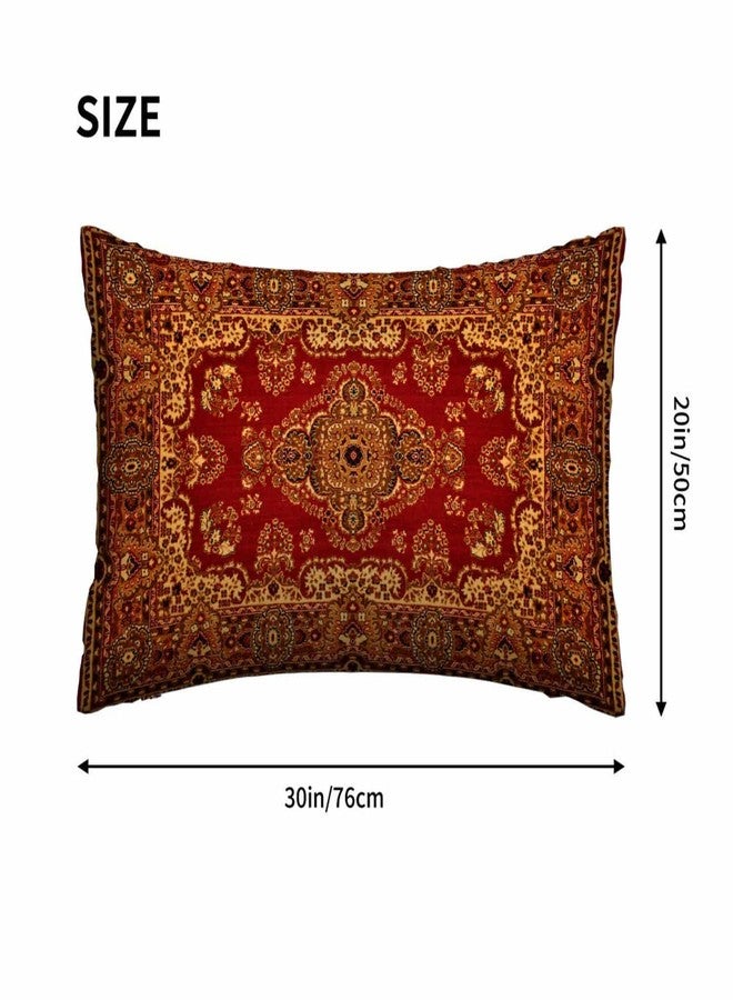Mugod Rectangle Pillow Cover Red Oriental Persian Carpet Pattern,Pillow Case for Bed Couch Sofa Decor 20x30 Inches - Image 4
