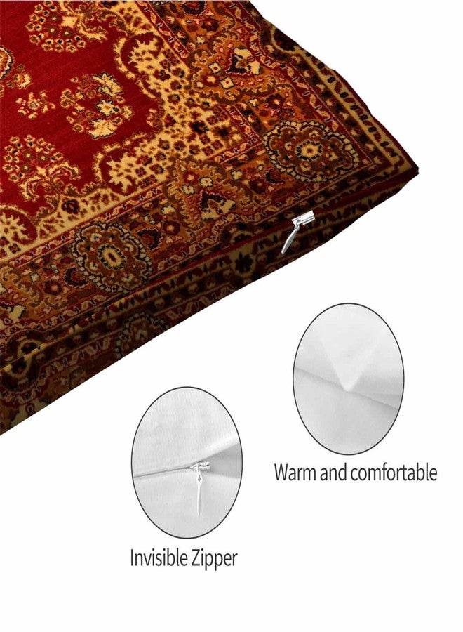 Mugod Rectangle Pillow Cover Red Oriental Persian Carpet Pattern,Pillow Case for Bed Couch Sofa Decor 20x30 Inches - Image 5