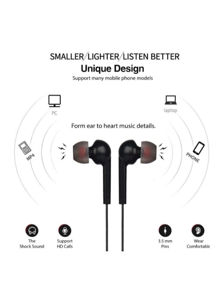 Blue Spectrum in-ear headphones for smartphones, black - Image 2