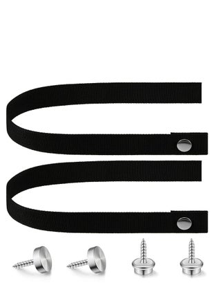 RV Door Straps, 2 Pcs 18 Inches Camper Sliding with Button Snap Long Security Strap, Pocket Tieback for Accessories (Black) - pzsku/Z050AC0D966A00D79CAFBZ/45/_/1701245793/bc276b4b-af9a-4446-9281-6512c73aecb0