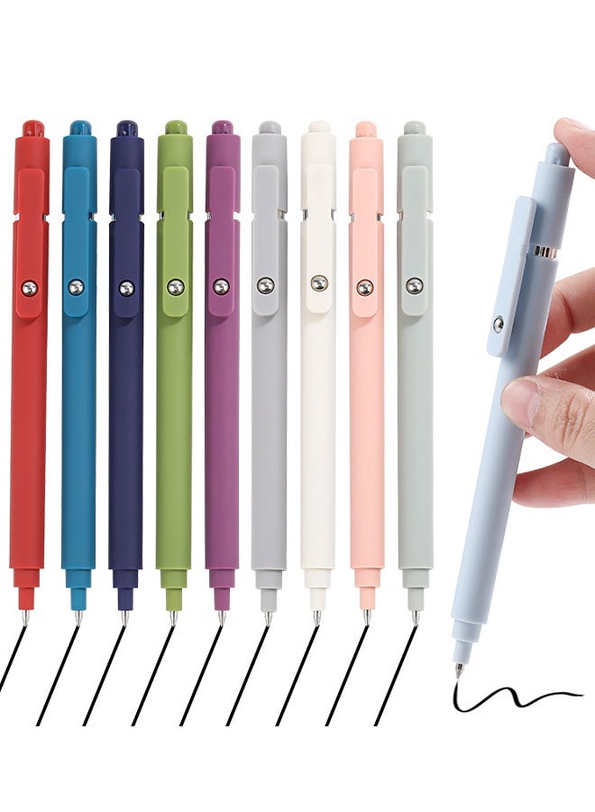أقلام جل، 10 قطع 0.5 مم حبر أسود سريع الجفاف، رأس رفيع، أقلام كتابة ناعمة، سلسلة عالية الجودة، قلم حبر جاف للوازم المكتبية والمدرسة - Image 1