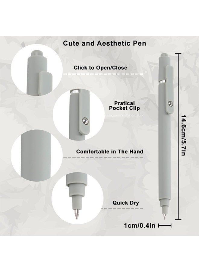 أقلام جل، 10 قطع 0.5 مم حبر أسود سريع الجفاف، رأس رفيع، أقلام كتابة ناعمة، سلسلة عالية الجودة، قلم حبر جاف للوازم المكتبية والمدرسة - Image 2