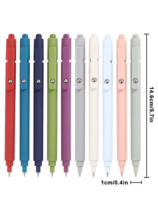 أقلام جل، 10 قطع 0.5 مم حبر أسود سريع الجفاف، رأس رفيع، أقلام كتابة ناعمة، سلسلة عالية الجودة، قلم حبر جاف للوازم المكتبية والمدرسة - Image 5