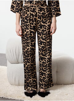 trendyol Multicolored Leopard Patterned Viscose Woven Pajama Set THMAW21PT0292  - Image 4