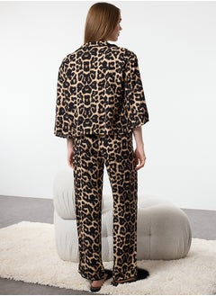 trendyol Multicolored Leopard Patterned Viscose Woven Pajama Set THMAW21PT0292  - Image 5