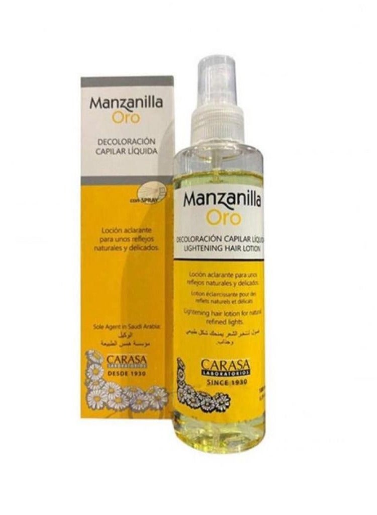 Manzanilla Oro Lightening Hair Lotion With Chamomile Extract - Image 1
