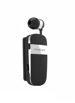 Earldom Multi-Function Clip-On In-Ear Wireless Headset, BH105, Black & White – Bluetooth Headphones with Clear Sound, Comfortable Fit, and Long Battery Life  - Image 1