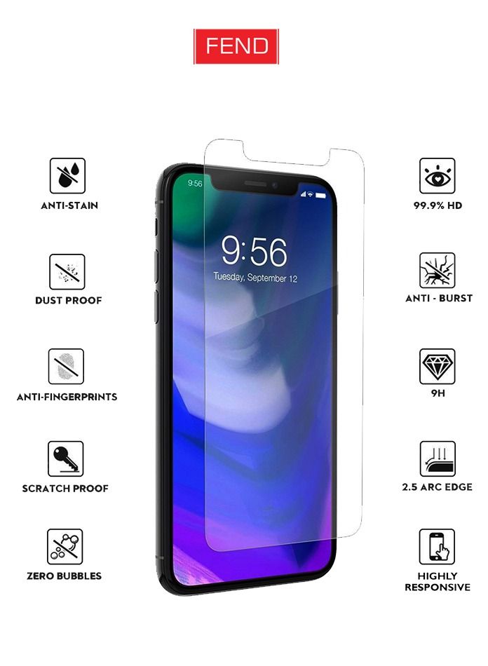 فيند واقي شاشة Fend من الزجاج المقوى لهاتف iPhone 14 Pro - Image 4