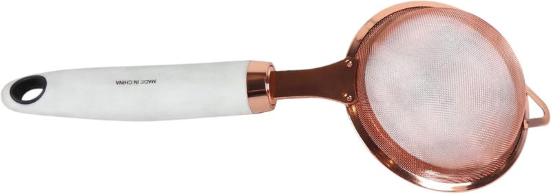 بي آند دي مصفي شاي شبكي دقيق من B&D بتشطيب ذهبي وردي ومقبض أبيض - Image 3