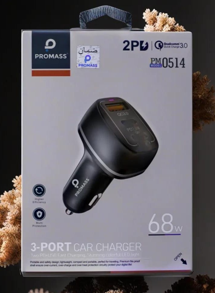 PROMASS High-Speed Car Charger for On-the-Go Power