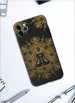 MOBILIUS for iPhone 11 Pro Max Case, Shockproof Protective Phone Case Cover for iPhone 11 Pro Max, with Meditation Pattern  - Image 4