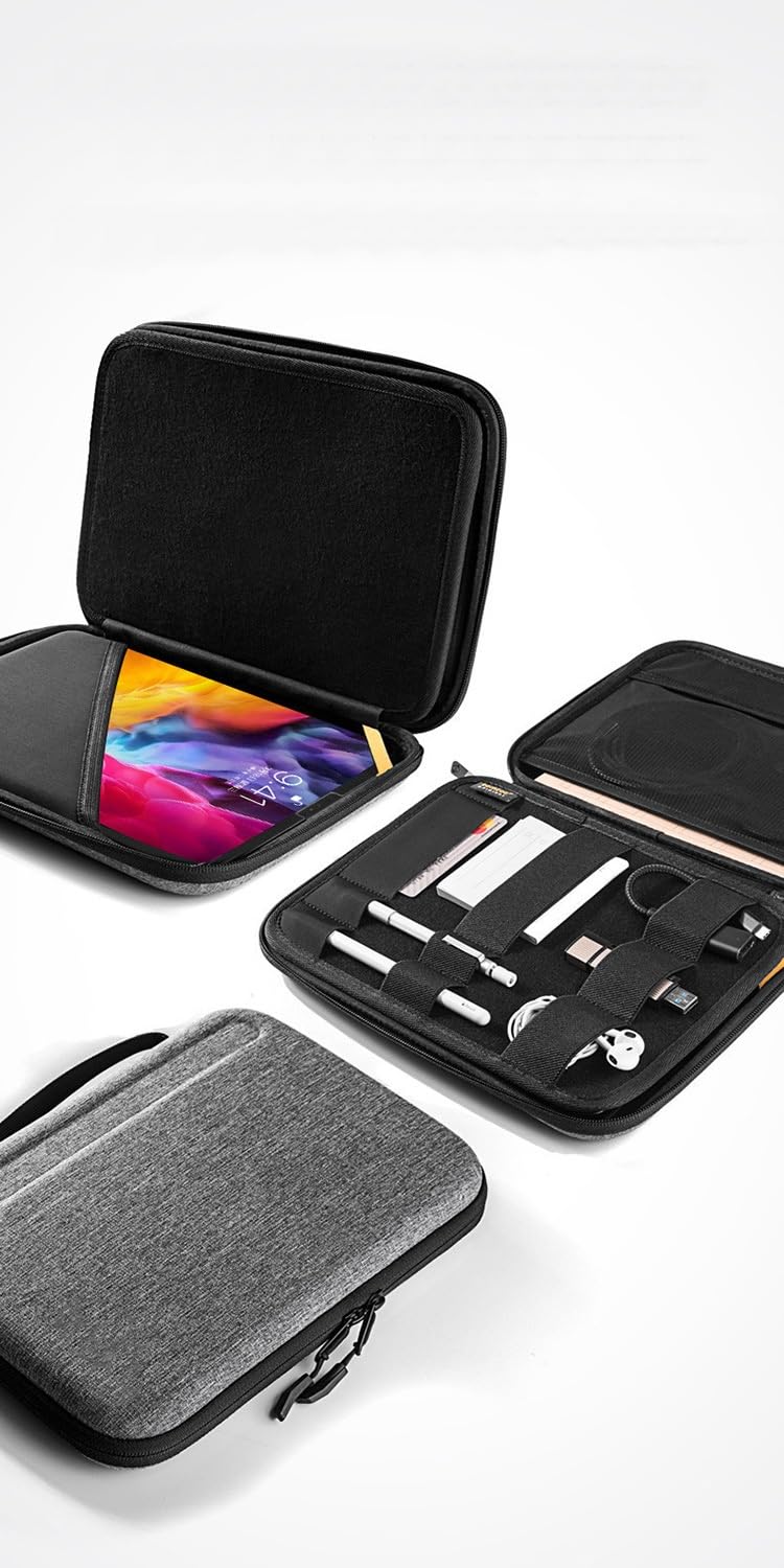 ProElite Hard Shell Tablet Sleeve Case Upto 11.5" for Apple iPad 10.2/iPad 10.9/Pro 11/ iPad 9.7//Lenovo/Galaxy Tab A9 Plus/S7/S8/S9/Realme Pad 2/Honor Pad X9/Xiaomi Mi pad 7/Redmi Pad, Black - Image 3
