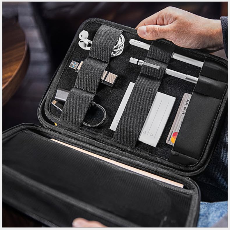 ProElite Hard Shell Tablet Sleeve Case Upto 11.5" for Apple iPad 10.2/iPad 10.9/Pro 11/ iPad 9.7//Lenovo/Galaxy Tab A9 Plus/S7/S8/S9/Realme Pad 2/Honor Pad X9/Xiaomi Mi pad 7/Redmi Pad, Black - Image 4