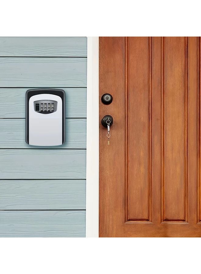 Black Wall Mounted Key Safe With Password Combination Lock For Home Hotel - Image 2