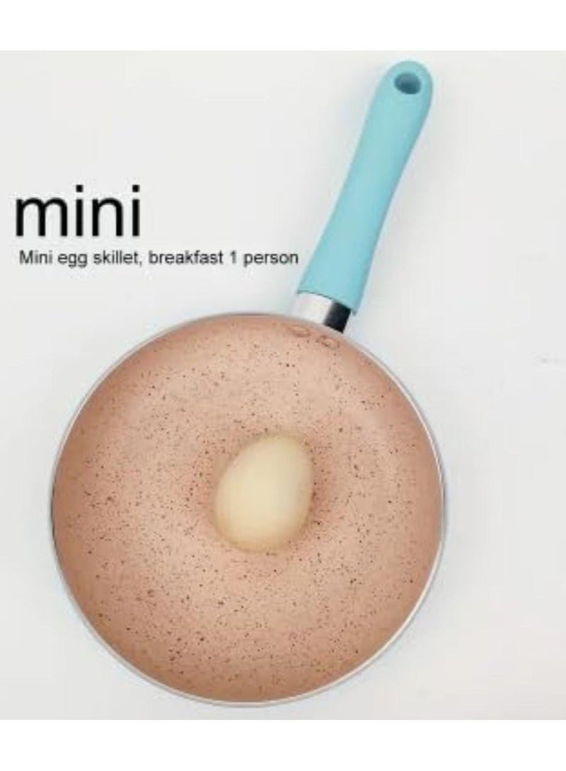 مقلاة غير لاصقة لطهي البيض والفطائر سم 16 متعدد الالوان – (اخضر_بينكى) تصميم عملي لتحضير الطعام بسهولة - Image 3