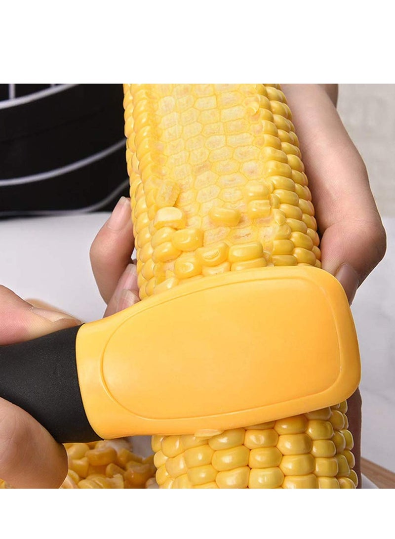 SOLARAE Corn Peeler Tool Cob Cutter Thresher Magic Scraper Stripper Slicer Ergonomic Handle Vegetable Peeler for Kitchen Salad Making - Image 2