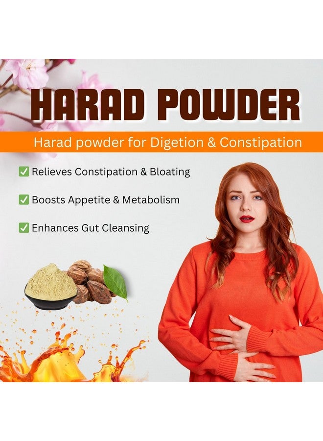 BrijBooti بودرة هاراد بدي الطبيعية 250 جرام - بودرة هاريتاكي - بودرة كادوكاي - كاراكاي - مكمل غذائي أيورفيدي للهضم | معتمد من FSSAI و GMP و ISO - Image 4