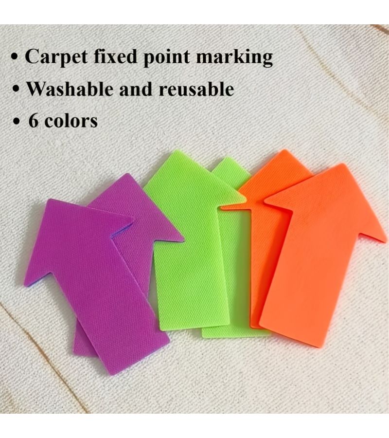 10 Colored Arrow Carpet Markers 3.94 Inch Seat Markers for Classroom Distancing - Image 2