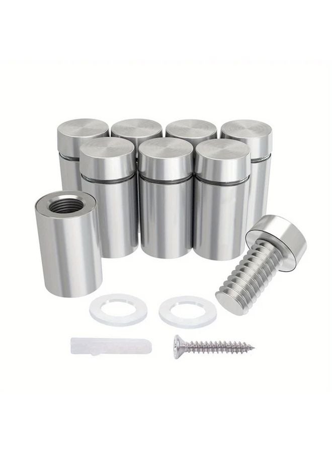 32pcs Stainless Steel Sign Standoff Screws 1 2 x 3 4 Round Wall Mounts for Glass Acrylic - Image 3