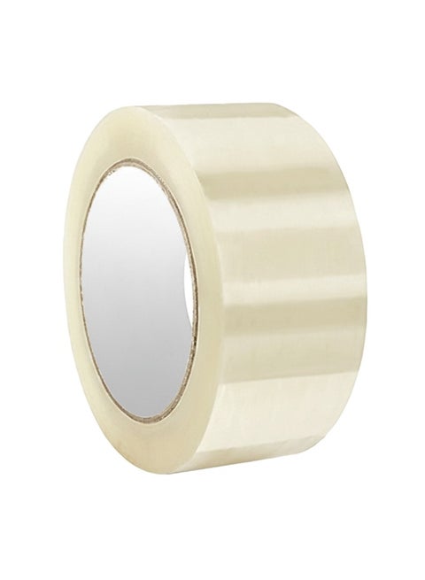 Duravel Pack Of 1 Clear Packing Tape, 2 inches x 50 yards Strong Heavy Duty Packaging Tape for Sealing Parcel Boxes, Moving Boxes Houses,Office Supplies
