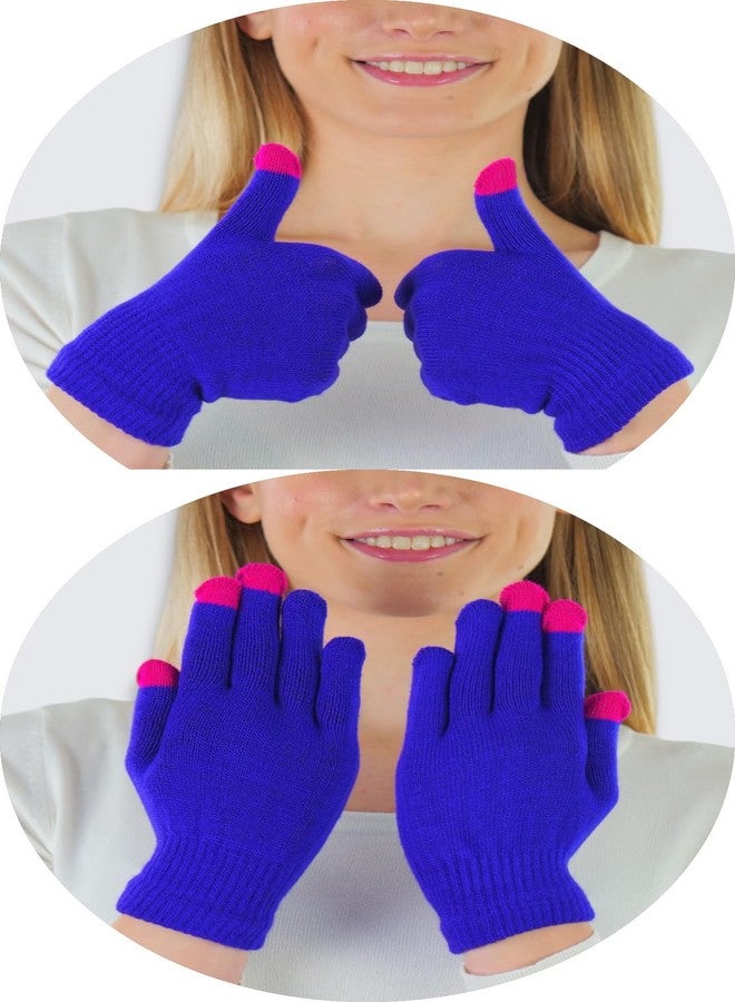مجموعة قفازات ToBeInStyle النسائية السحرية المصنوعة من الأكريليك، 6 قطع - ألوان متنوعة لشاشات اللمس - مقاس واحد - Image 3