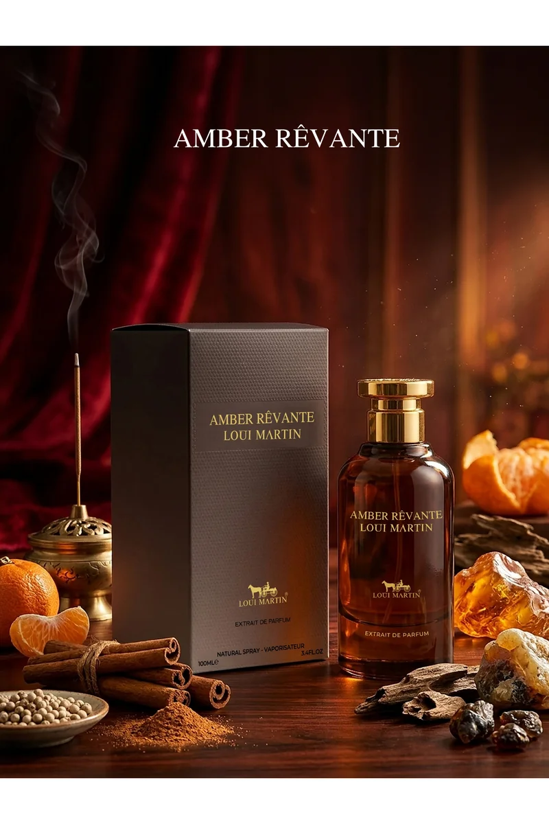 Loui Martin Ambre Revante Extrait de Parfum 100ml Unisex – Oud, Saffron, Raspberry & Leather – Oriental Woody Fragrance