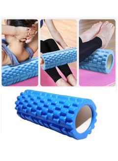 Generic Yoga Foam Roller for Deep Tissue Massage Muscle with Carry Bag, Light Blue  - Image 5