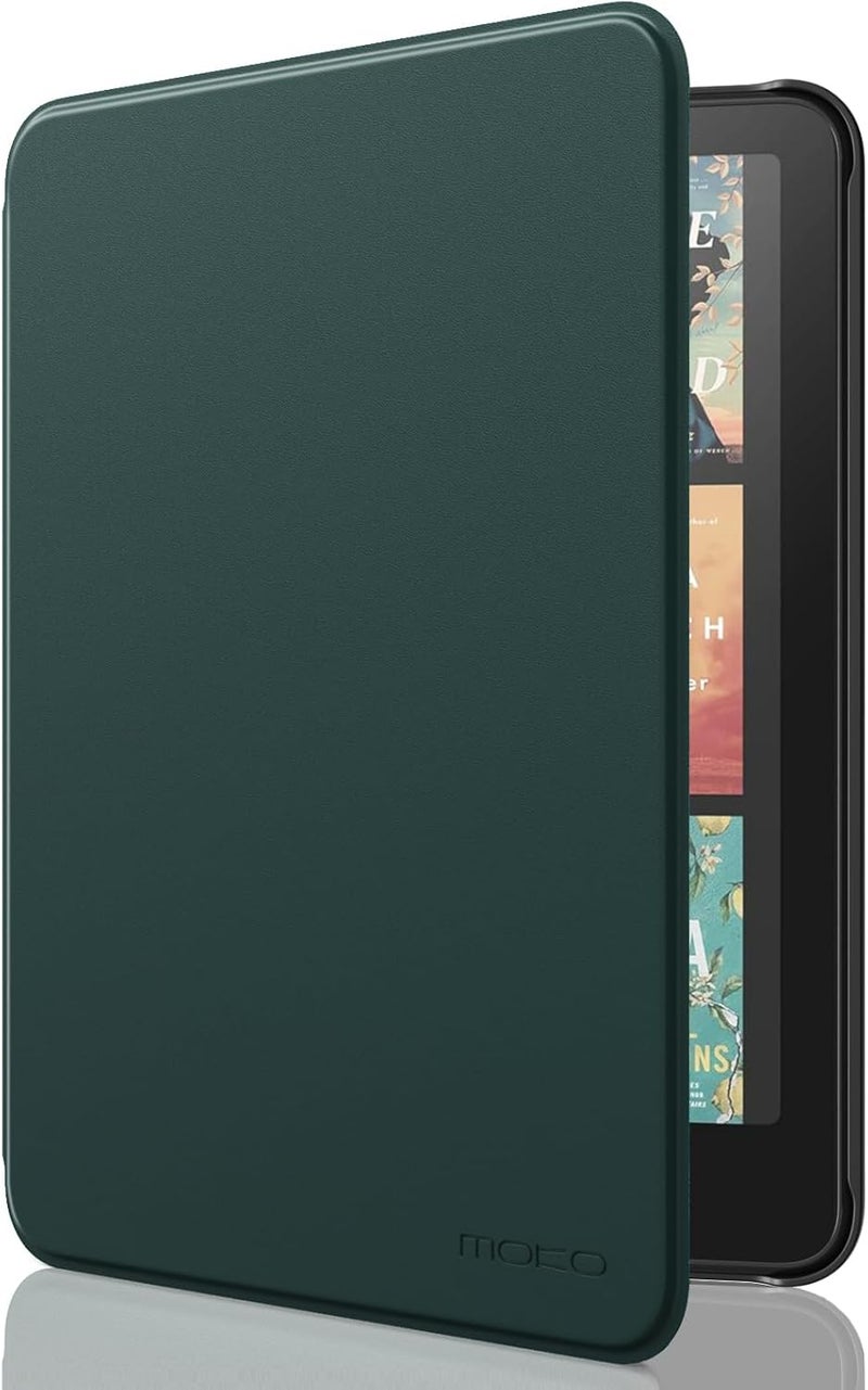 MoKo Case for All-new 7" Kindle Paperwhite(12th Generation-2024) and Kindle Colorsoft Signature Edition 2024, Lightweight Shell Cover with Auto Wake/Sleep for Kindle Paperwhite 2024, Midnight Green - Image 1
