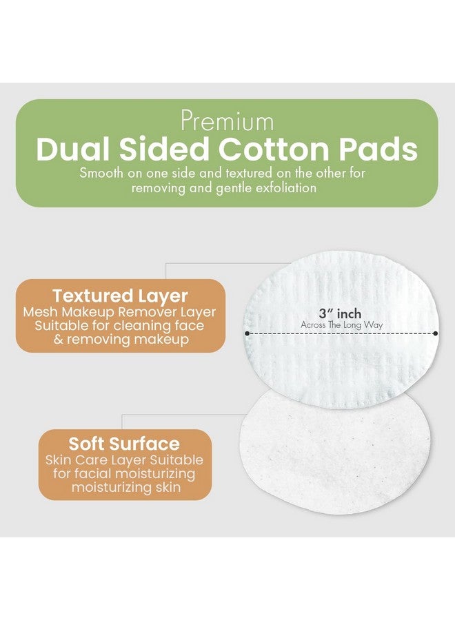 Intrinsics Large 3” Oval Cotton Pads for Face - 50 Count, Premium 100% Pure Cotton Makeup Remover Pads, Hypoallergenic and Lint-Free Cotton Rounds for All Skin Types - Image 4