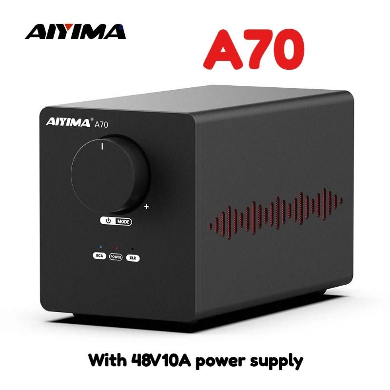 Aiyima A70 Tpa3255 Stereo Power Amplifier Pffb 300Wx2 Class D Digital Audio Amp Stereo 2.0 with Trigger XLR RCA Input, 48v10a - Image 1