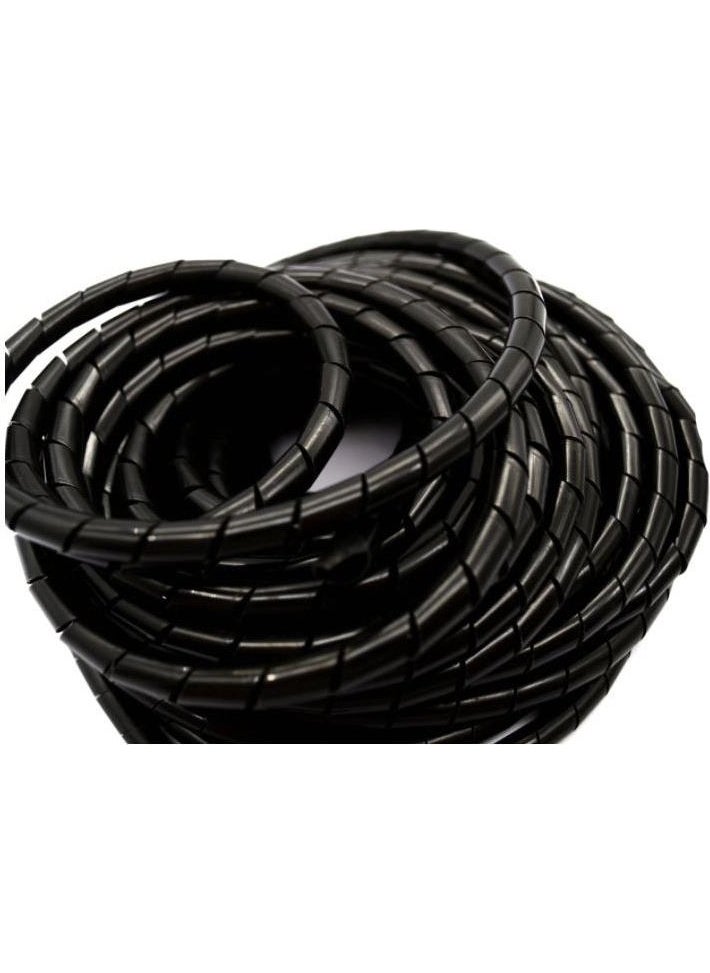 Hobi Mekatronik - 5 Meter Cable Collection Spiral Black (6mm) - Image 1