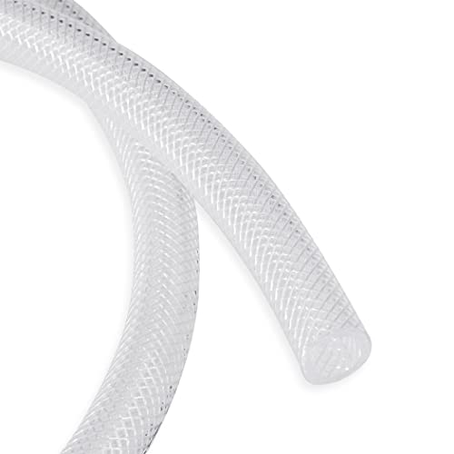 DAVCO 3/4" ID × 50 ft Clear Braided Plastic Vinyl Tubing Flexible High Pressure Reinforced PVC Hose - Image 3