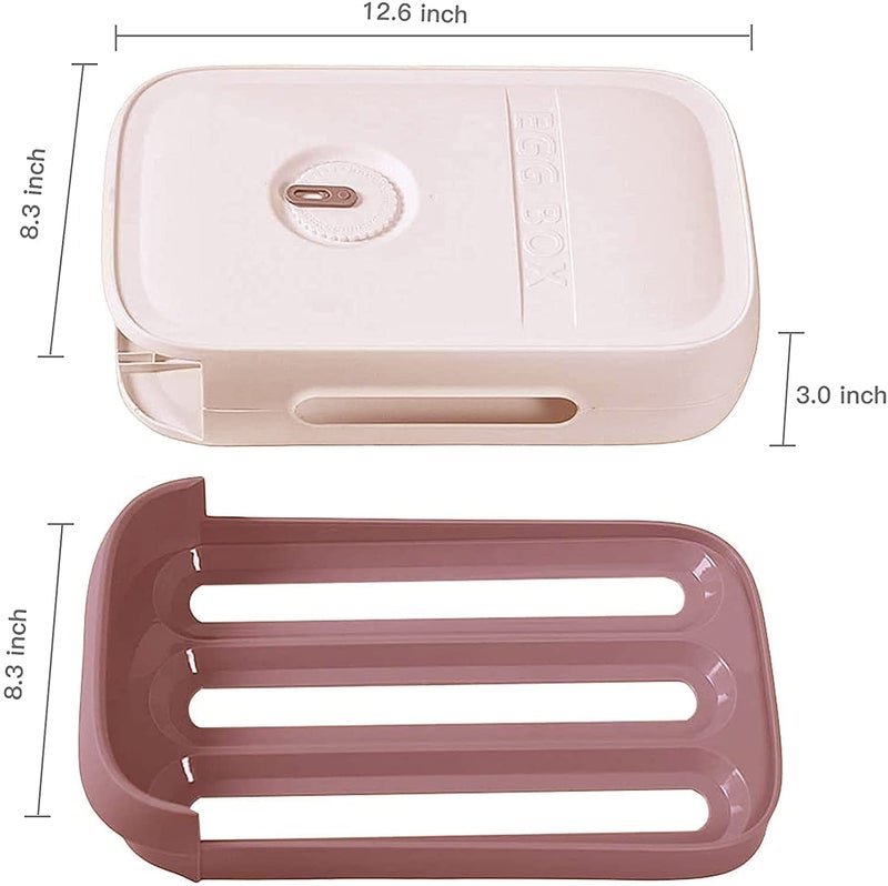 SEVIA Savia MultiLayer Egg Fresh Storage Box Refrigerator Egg Storage Container Household Colorful for Kitchen Fridge Drawer Type Eggs Box Egg Storage Saving Container 1Pcs Multicolor - Image 2