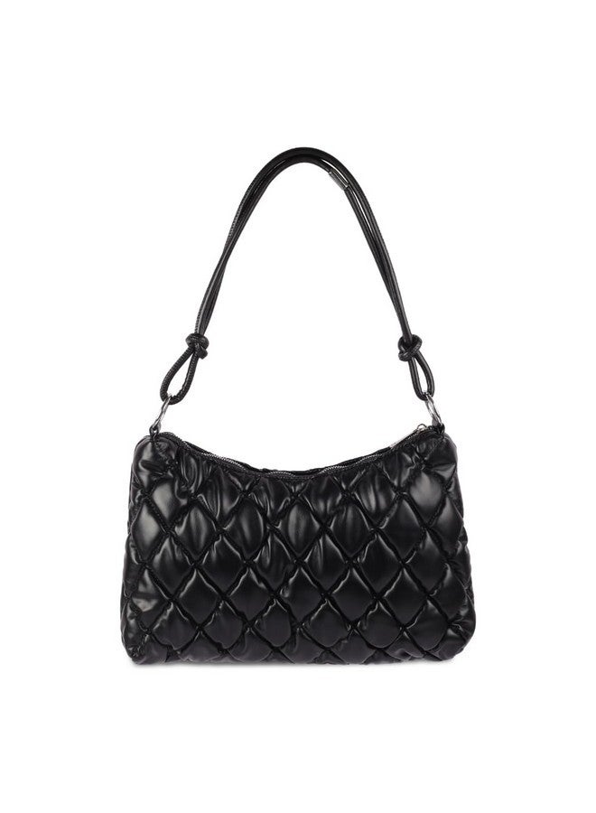 Mochi Women Black Chic Spacious Shoulder Bag (66-201) - Image 4