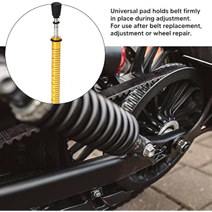 rayihni Belt Tension Gauge 10 Lb Motorcycle Belt Tension Tester Belt Tensioner Tool For Accurate Motorcycle Belt Tension Setting L Shape Pad Universal Design - Image 2