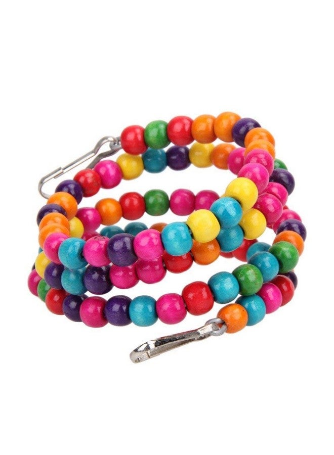 إيميلي بيتس لعبة أرجوحة الطيور، ملحقات الطيور، ألعاب المضغ والتسلق، ألعاب الطيور المرنة للببغاء، طيور الحب، الكوكتيل، الكونيور، العصافير، الكناري، المكاو، الطيور (150 سم) - Image 4