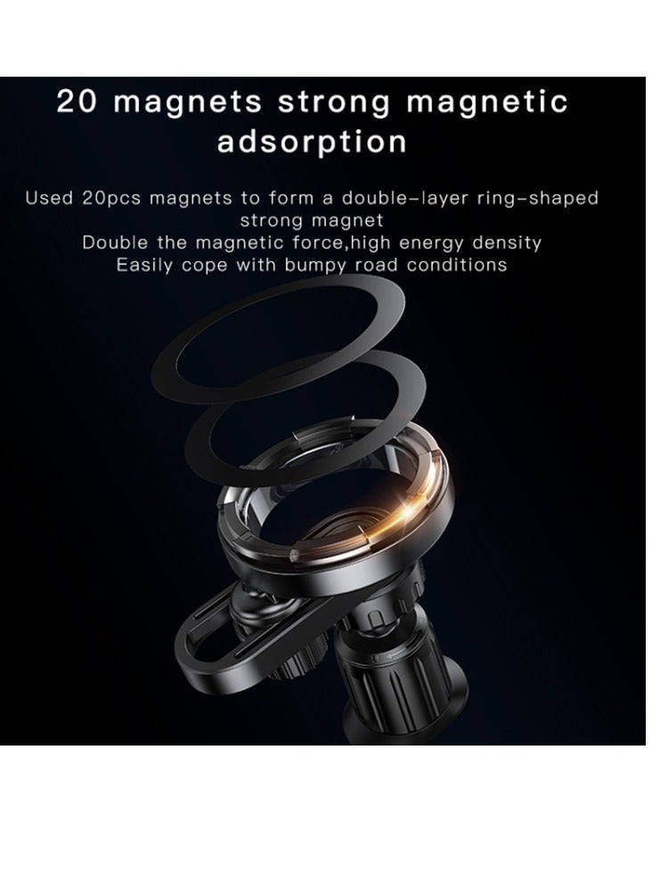 Yesido C157 Strong Magnetic Car Air Vent Phone Holder (Black) - Image 3