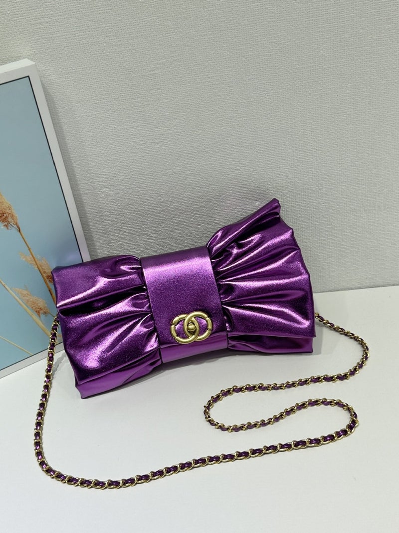 2025 Trend New Chain Butterfly Women'S Bag Street Trend Platinum Lock Single Shoulder Crossbody Baguette Women'S Bag - Image 2