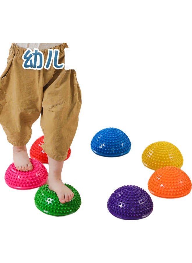 Dweck Balance Durian Ball Sensory Integration Training Foot Massage, Children'S Game Toy, River Crossing Stone, Foot Stepping Half-Circle, Three-Piece Set - Image 2