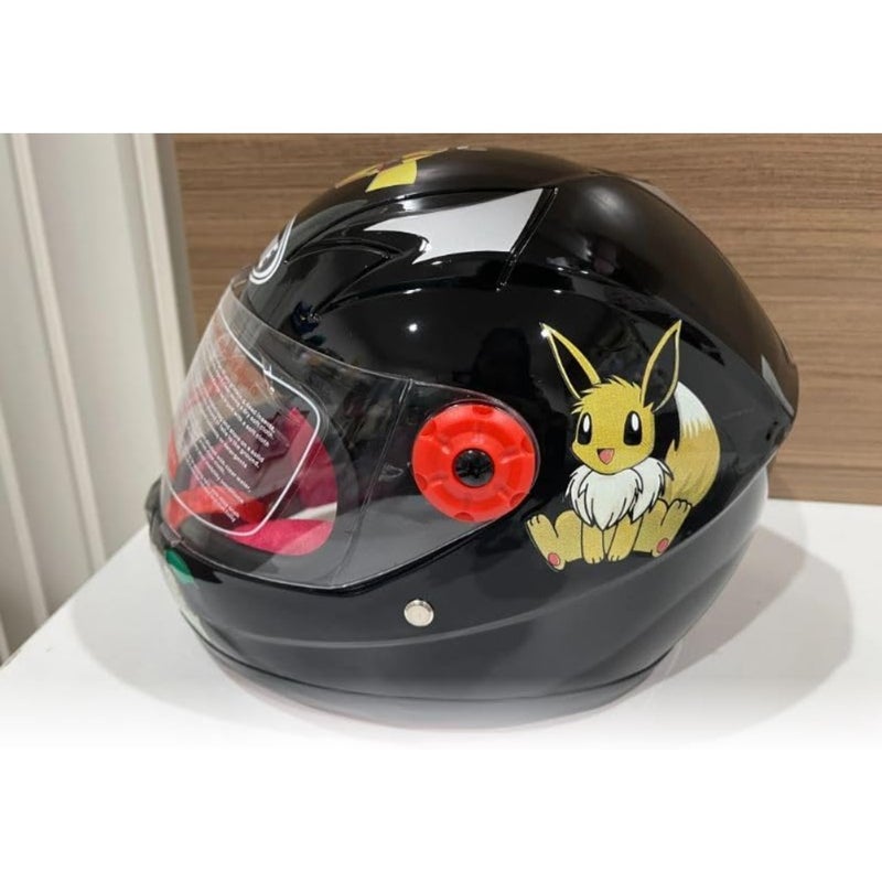 's Full Face Helmet, cartoon style, breathable, strong, durable for Bicycle, Skateboard, Scooter, motorcycle 2 years to 12 years with kids gloves for safety - Image 2