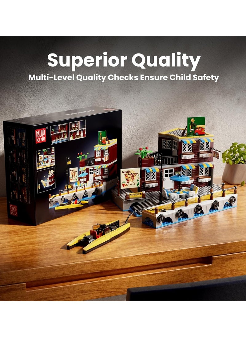mould king Minecraft City Building Set, Mini World Building Blocks, Building Blocks for Kids，Seaside Hotel Series building toy models, children's toys, 8+ Mould King 10143  - Image 4