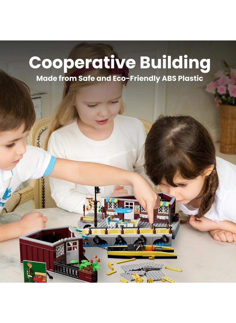 mould king Minecraft City Building Set, Mini World Building Blocks, Building Blocks for Kids，Seaside Hotel Series building toy models, children's toys, 8+ Mould King 10143  - Image 5