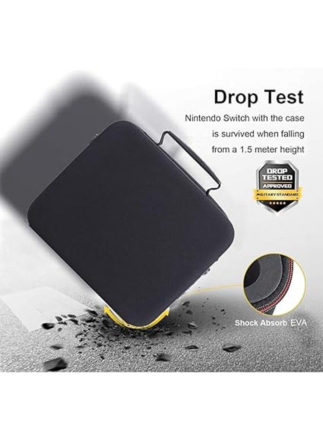 Nintendo Switch/Switch OLED Storage Case with 21 Game Card Slots, Portable Carry Case, Pro Console Controller and Hard Case for Accessories
