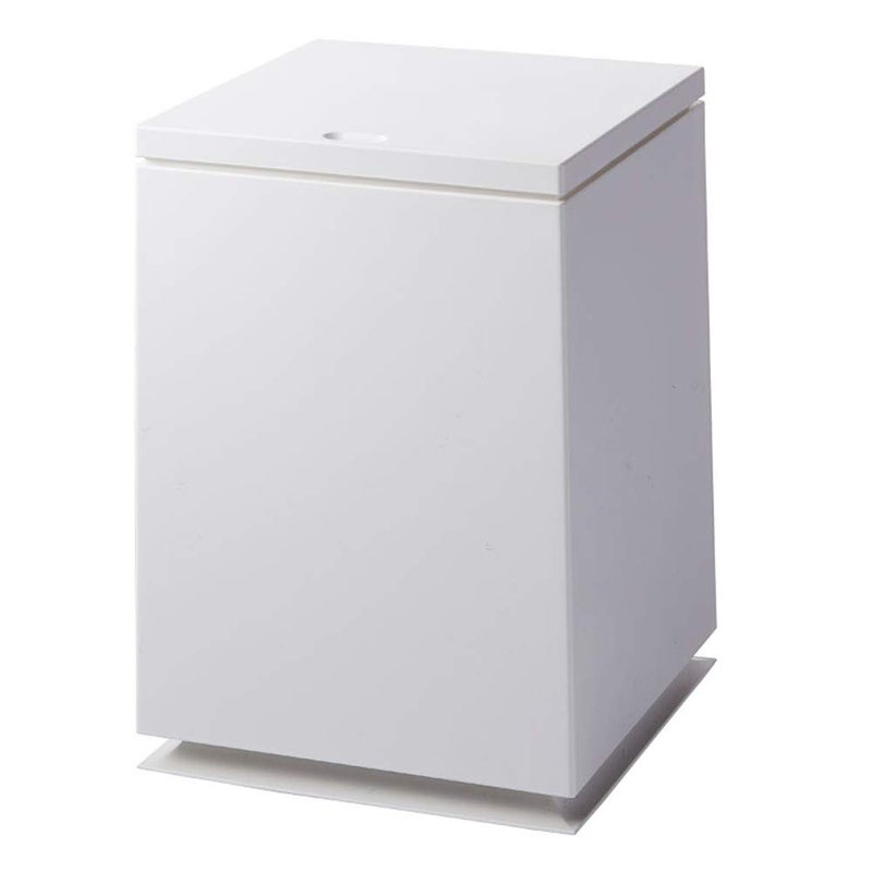Modern Waste Basket 7L Square Shape Pop Open Trash Bin White BathroomOffice Can with Liner Bucket