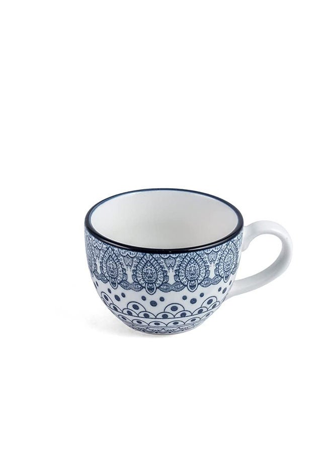 AKDC Che Brucia Arabesque Cup And Saucer 200 Ml Capacity Blue - Image 2