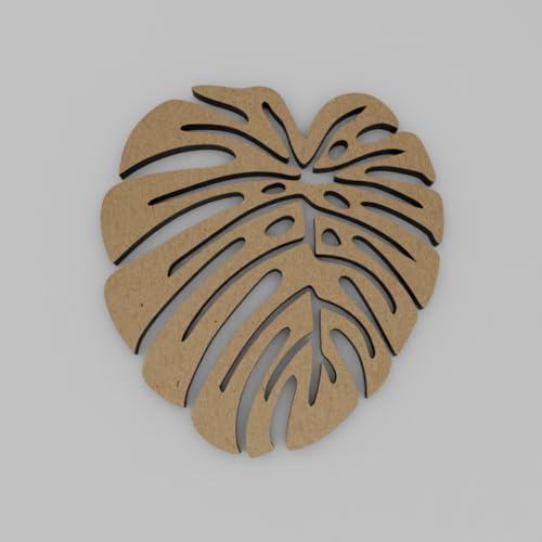 PICRAZEE Leaf Trivets MDF Wooden Plates Coasters for DIY Craft, Mandala Art, Resin Art, Painting, Decoration Craft Kit (LT_4) - Image 4