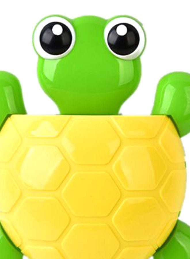 NIBEMINENT Tortoise Wall Suction Toothbrush And Toothpaste Holder Green/Yellow - Image 2