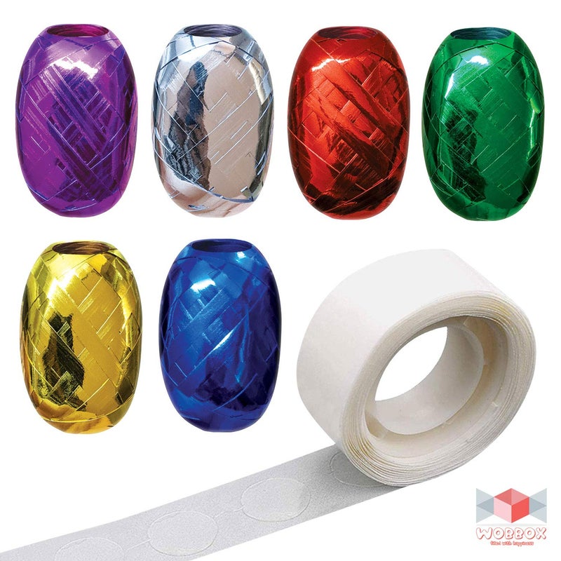 WOBBOX WOBBOX 100 Balloon Glue Dots and Ribbon Rolls  - Image 1